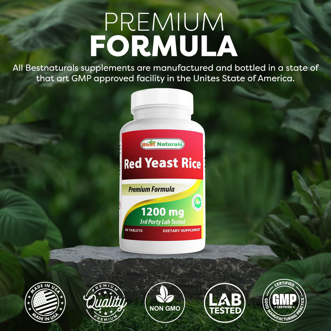 Red Yeast Rice 1200 Mg 60 Tablets (Citrinin Free)