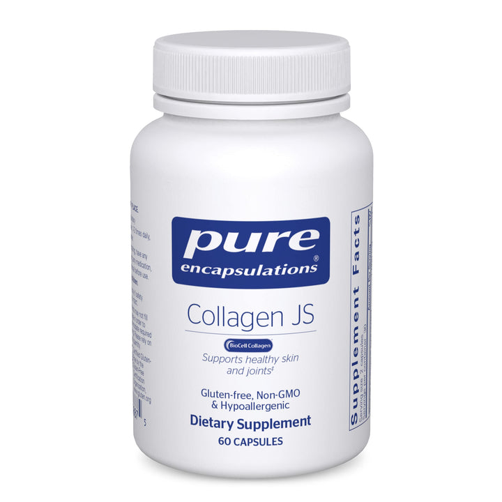 Collagen JS - Skin & Joint Health* - 1,000 mg Hydrolyzed Biocell Collagen - Gluten Free & Non-GMO - 60 Capsules