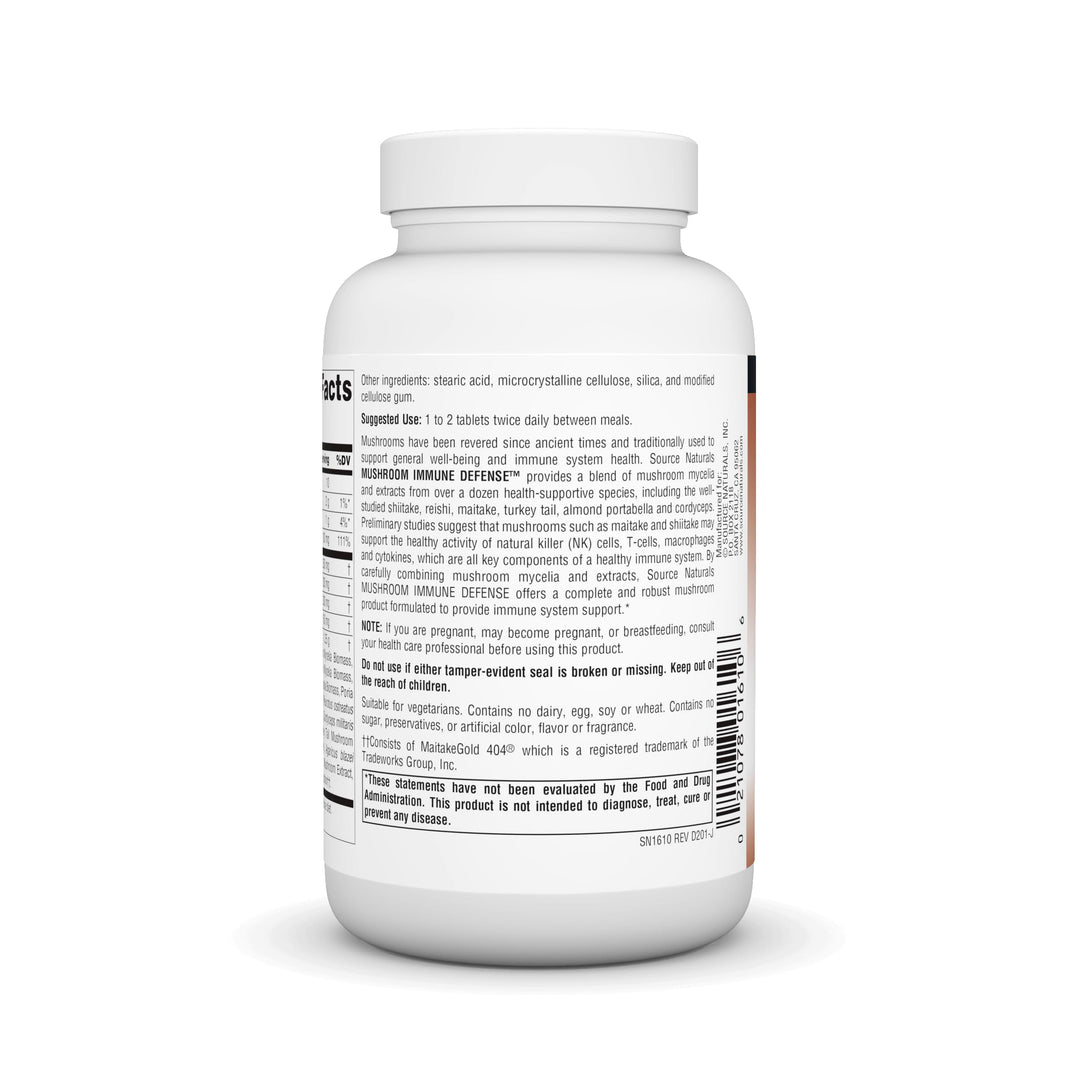Mushroom Immune Defense, 120 Tablets