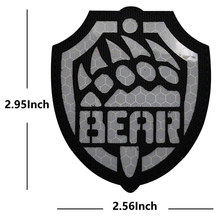 4 Pack Russia Escape from Tarkov Bear USEC IR Infrared Reflective Patch - Tactical Military Badges Decorative Appliques - Hook and Loop Fastener Backing