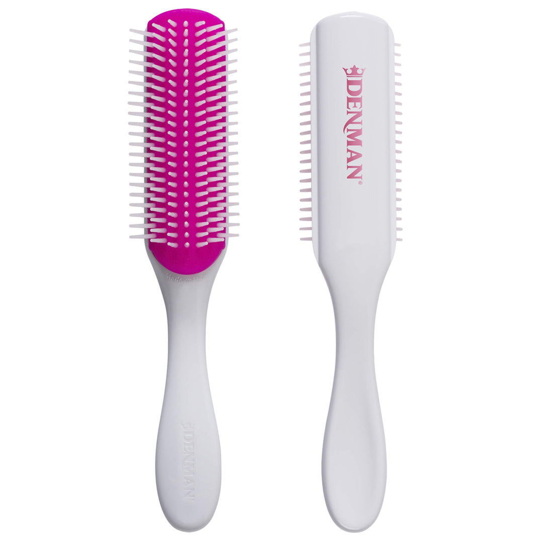 Original Curl Definer & Styler 7 Row Hairbrush for Detangling, Separating, and Defining Curls, Curly Hairbrush - D3 Cherry Blossom