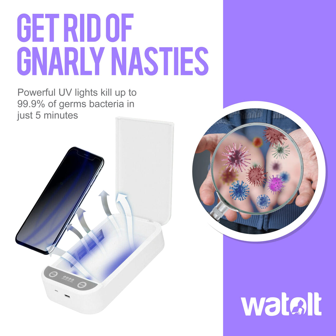 UV Light Sanitizer - Cell Phone Sanitizer Cleaner Box for Smartphone iPhone