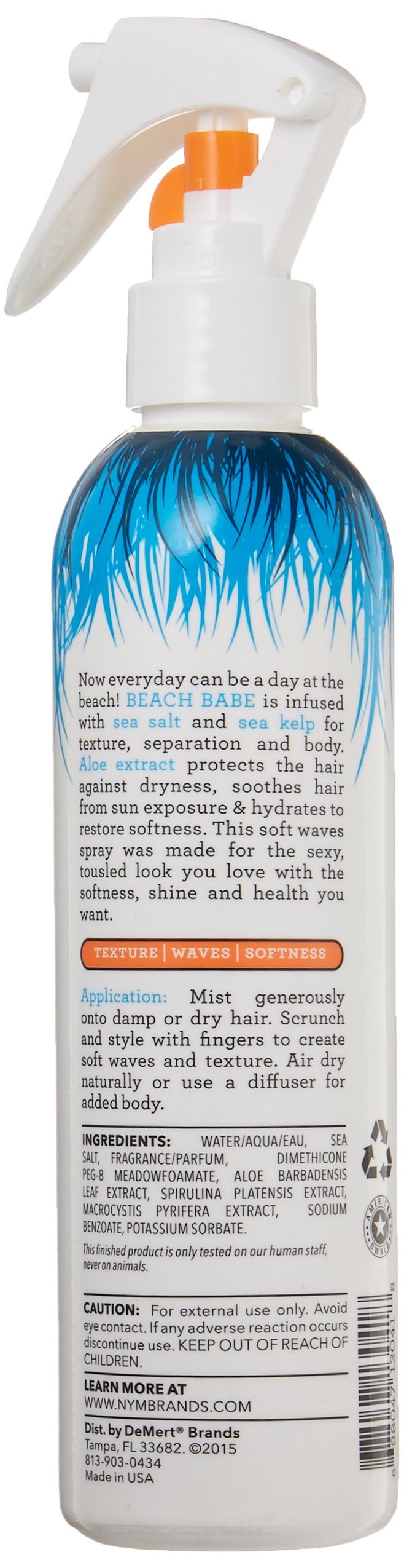 Beach Babe Soft Waves Sea Salt Spray, Tropical Banana Scent - 8 Ounce