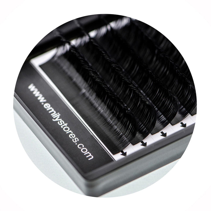 Eyelash Extensions 0.07mm Thickness J Curl Length 8mm Silk Mink Fake Eye Lashes In One Tray
