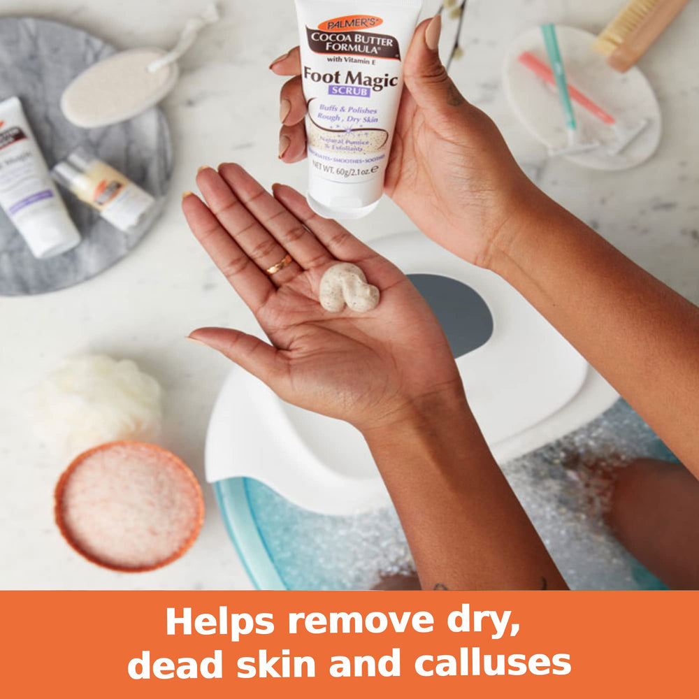 Palmers Cocoa Butter Exfoliating Foot Scrub With Vitamin E, For Dry, Cracked Feet- 60G
