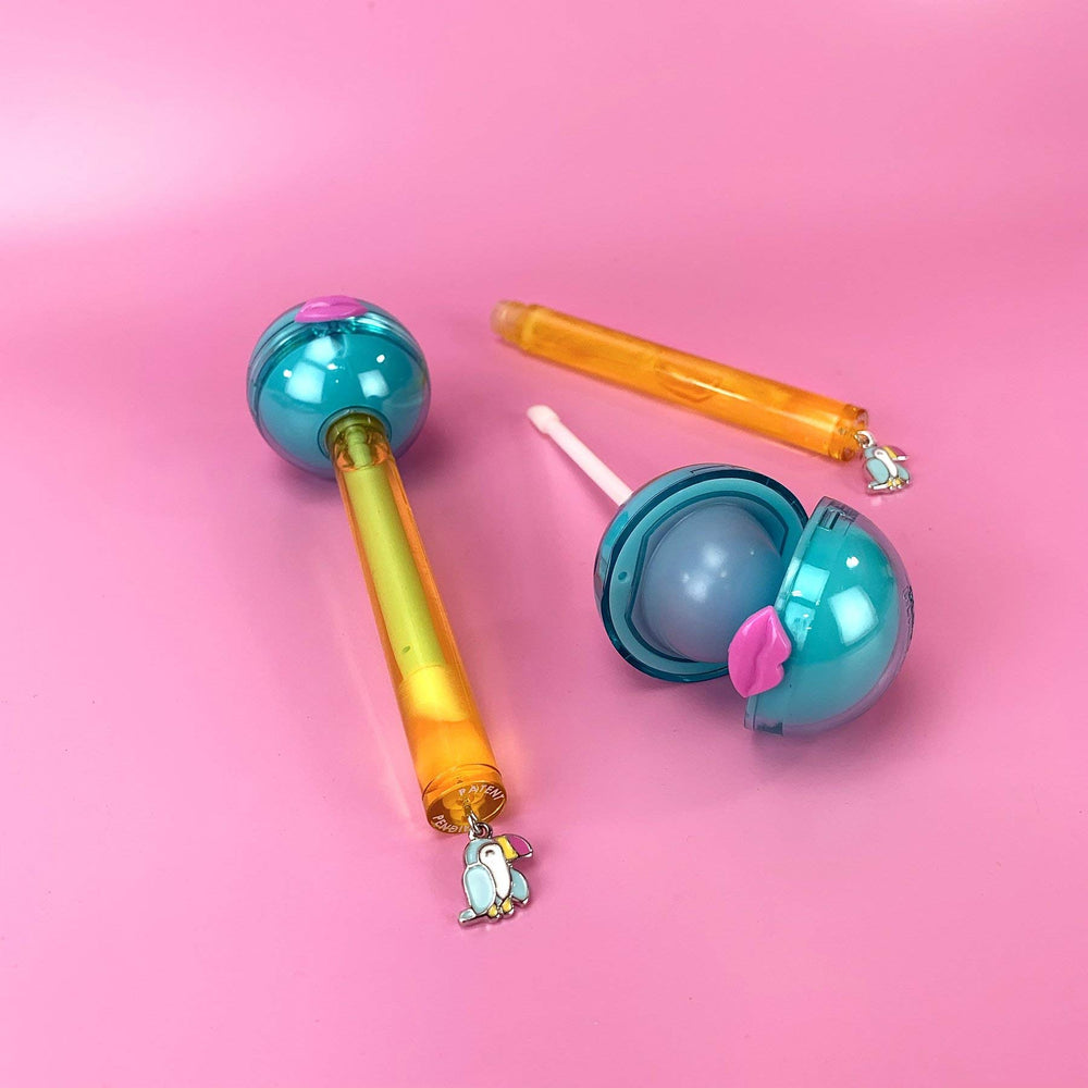 Scented Clear Lip Balm & Clear Lip Gloss Combo | Novelty Collection (Toco Toucan - Peach Scent), 1 count