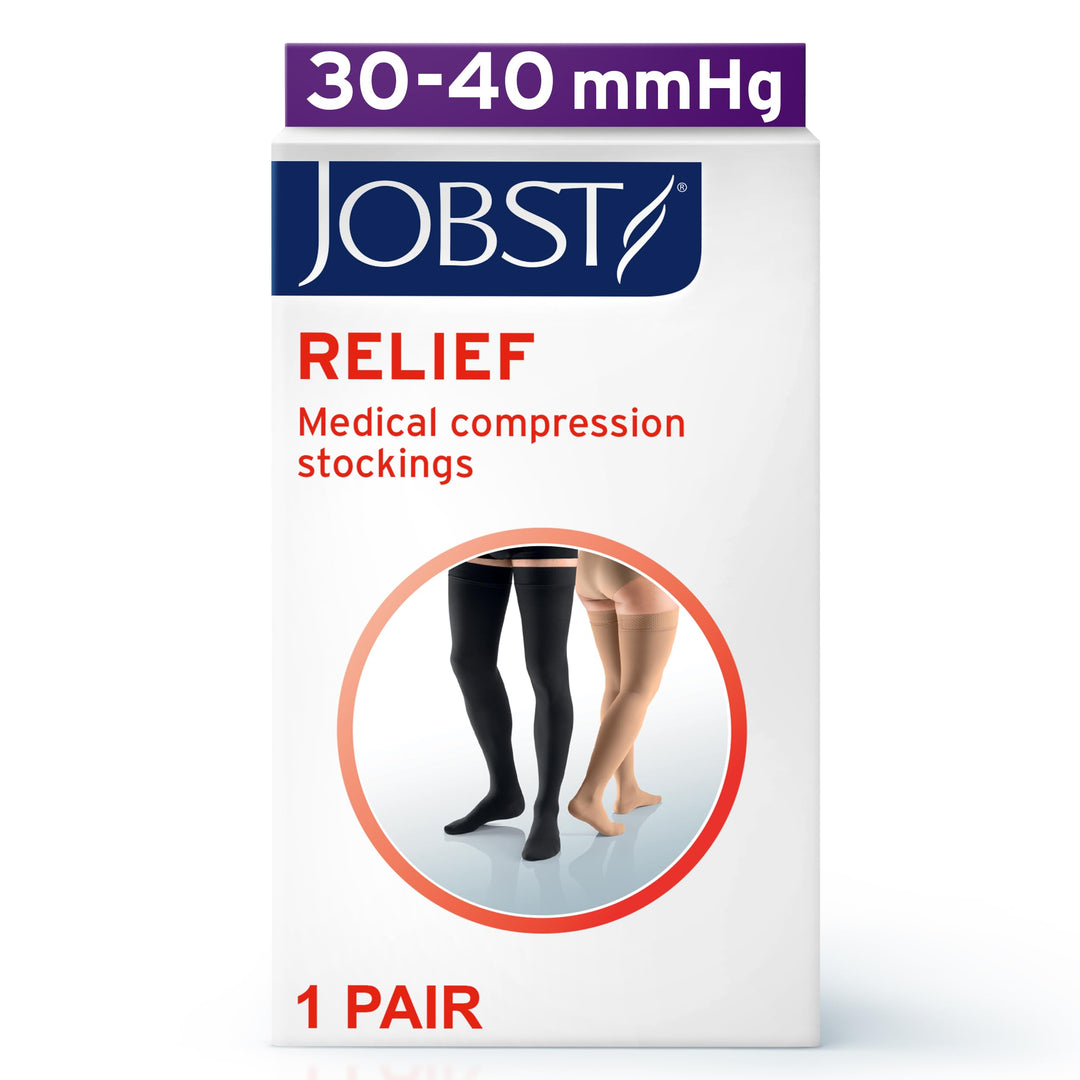 Jobst Stockings Thigh Hi Relief with Stay Up Silicone Band