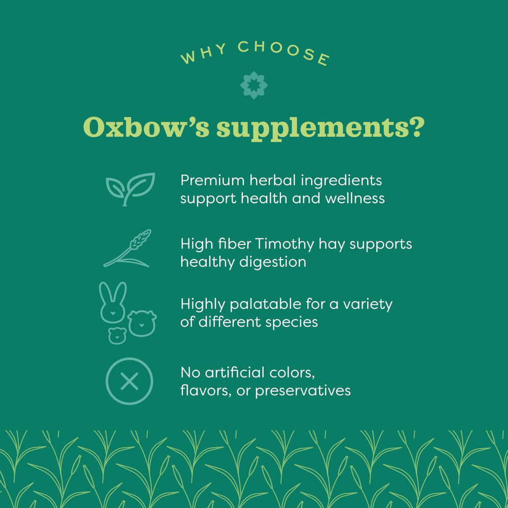 Animal Health Natural Science Digestive Support, High Fiber Supplement for Rabbit & Guinea Pig, Made with Timothy Hay, Includes Chicory Root, Ginger Root, Chamomile, Made in USA, 4.2 oz Bag