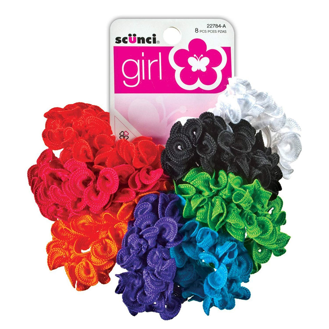 Scunci Girl Ruff Ponytailers, 8ct
