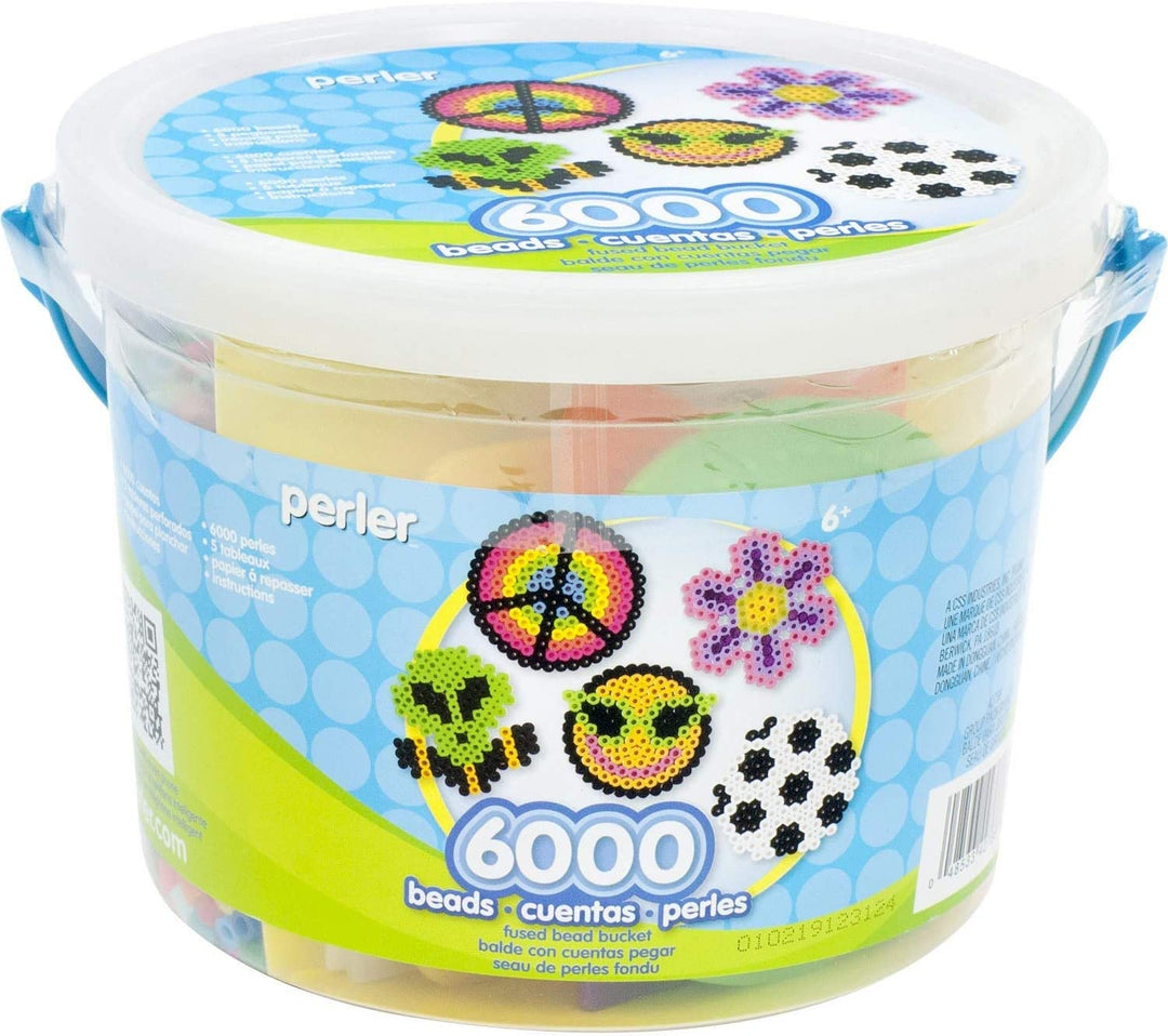 Multi Mix Assorted Fuse Bead Bucket, 6000 pcs