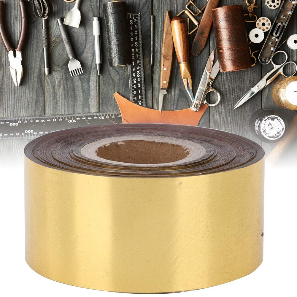 Hot Stamping Foil Paper with 1.2 x 400ft, Hot Foil Stamping Paper for Leather Bronzing Machine PU Heat Transfer Anodized Gilded Paper DIY Decoration for Cloth Package Box