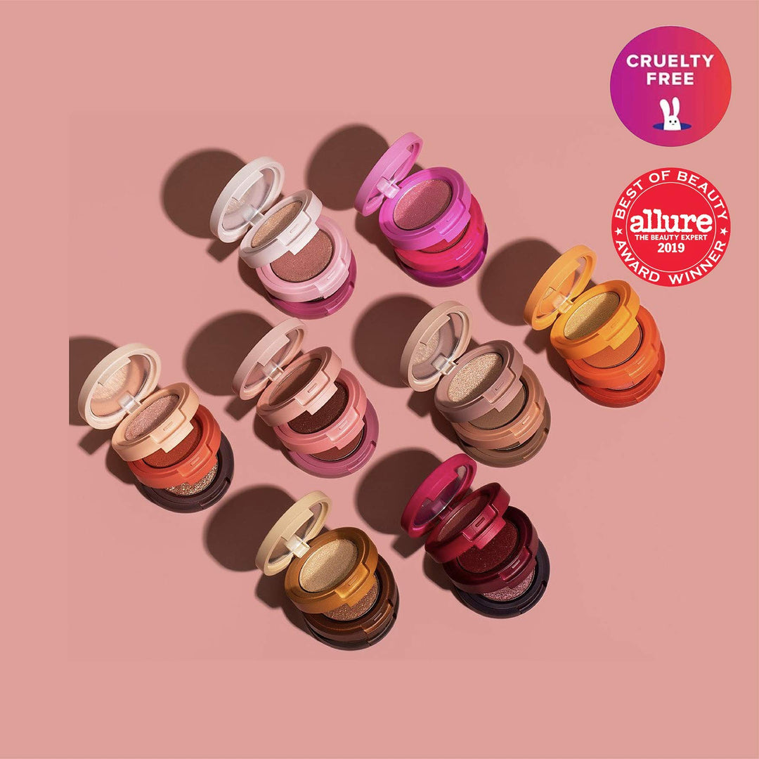 Beauty Bento Collection - Bouncy Eyeshadow Trio | Plum Rosy Tones, Travel Size, 01 Rosewater, 2019 Allure Best of Beauty Award, 0.03 Oz