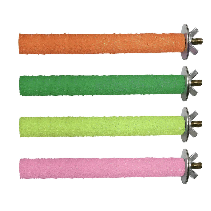 Parrot Perch Stand Toy, Bird Cage Perch Toy,Natural Paw Grinding Stick for Small Parrots, Parakeets, Cockatiels, Lovebirds Chewing Stick(S)