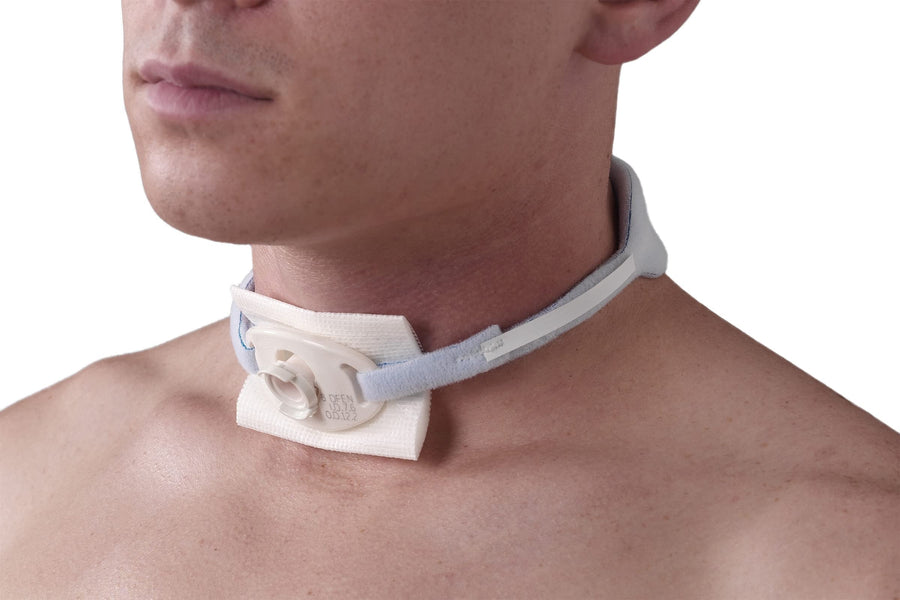 TIDI Foam Trach Tie – Large – 1 Package of 12 Ties – Tracheostomy Tube Holder – Home Care (8197L)