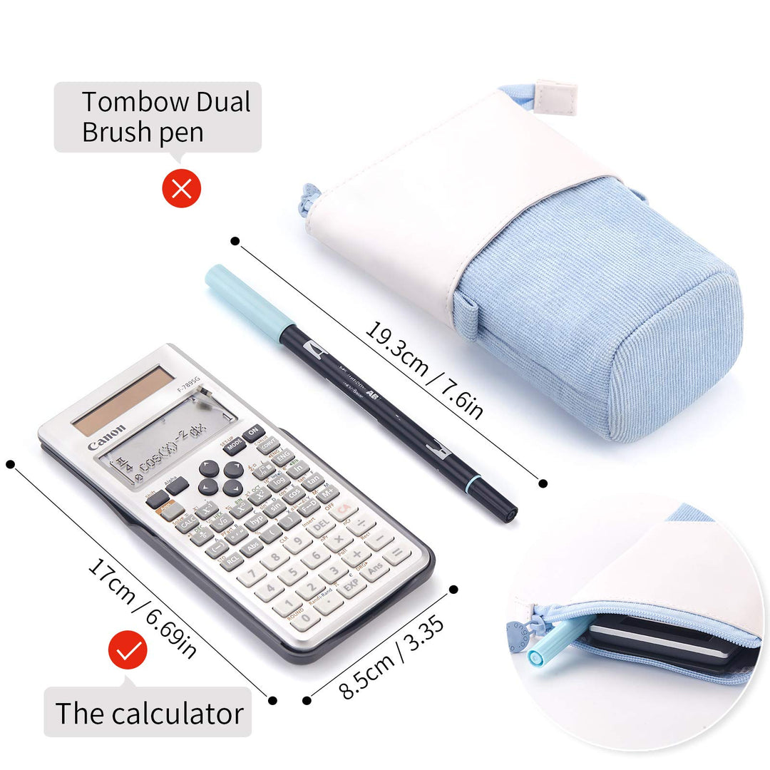 Pencil Case Standing Stationery Bag telescopic Pen Pouch Holder School College office Organizer for Girls Women Adults