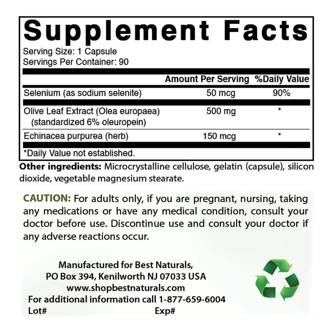 2 Pack Olive Leaf Extract 700mg 90 Capsules (Total 180 Capsules)