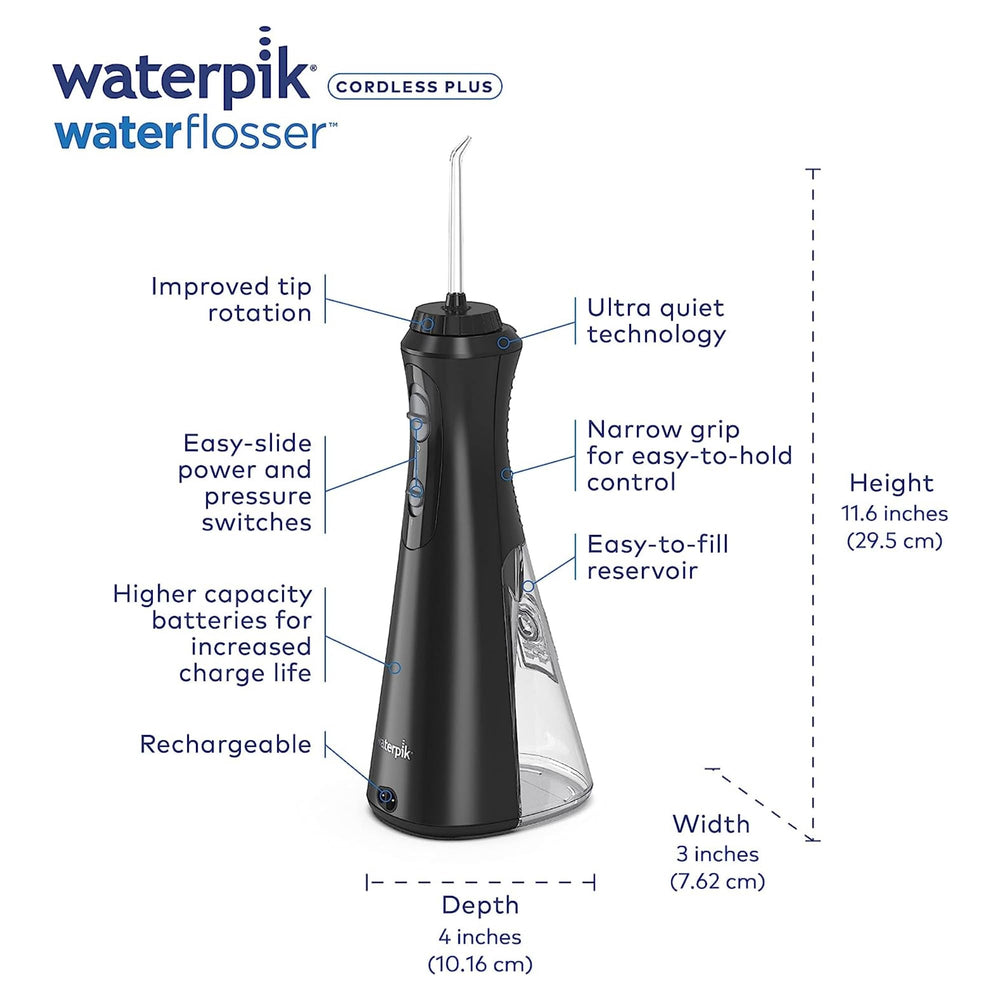 WaterPik Waterflosser Cordless Plus Satin Black