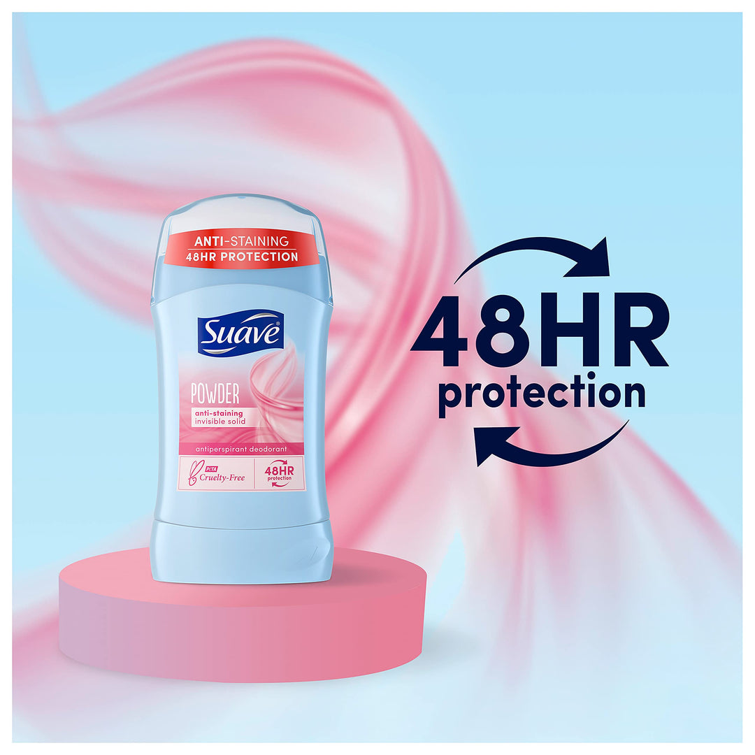 Deodorant Antiperspirant & Deodorant Stick 48-hour Odor and Wetness Protection Powder Deodorant for Women 2.6 oz 2 Count