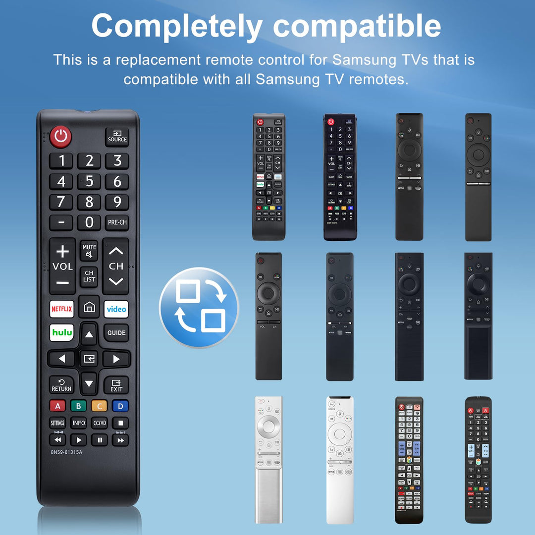 Pack of 2 New Universal Remote for All Samsung TV Remote, Replacement Compatible for All Samsung Smart TV, LED, LCD, HDTV, 3D, Series TV