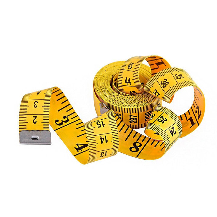 Akak Store 300cm /120 Inch Double-scale Soft Tape Measuring Weight Loss Medical Body Measurement Sewing Tailor Cloth Ruler Dressmaker Flexible Ruler Heavy Stuy Tape Measureï¼Ë†3 m/10 feet,Yellowï¼â€°