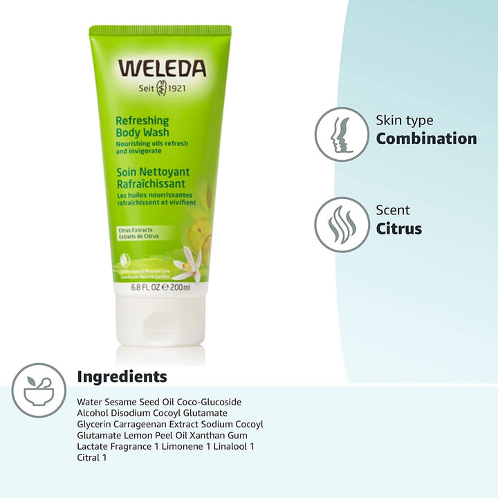 Creamy Body Wash, Citrus, 6.8 Ounces