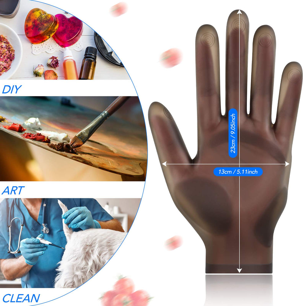 3 Pairs Silicone Gloves for Epoxy Resin Casting Reusable Waterproof Epoxy Gloves Safe Silicone Gloves Finger Protectors for DIY Jewelry Making Work Crafts