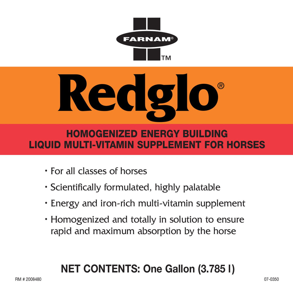 Redglo Liquid Multi-Vitamin Supplement for Horses, 1 gallon