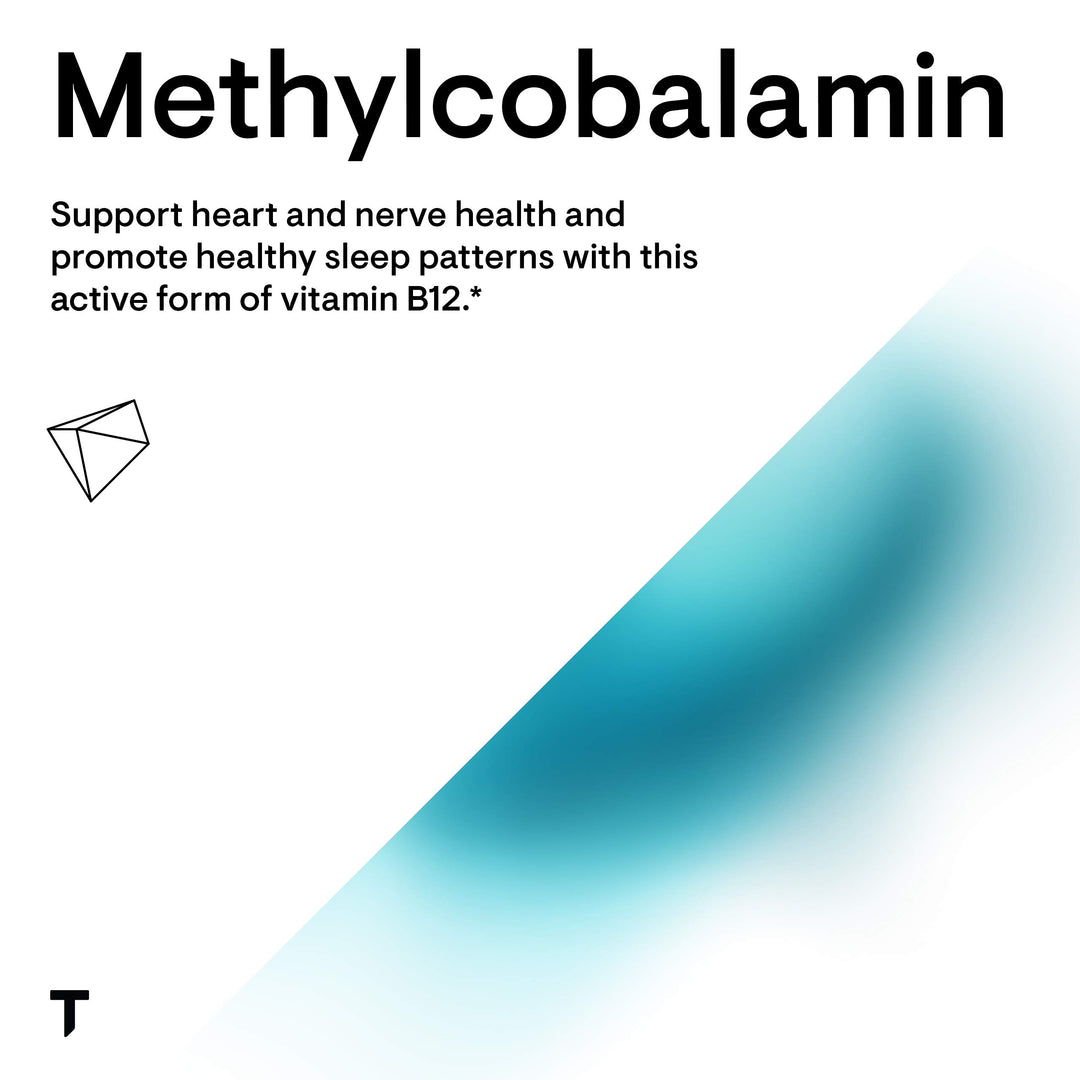 Vitamin B12 - as Methylcobalamin - Supports Heart & Nerve Health, Blood Cell Function, Healthy Sleep & Methylation* - Gluten, Dairy & Soy-Free - 60 Capsules