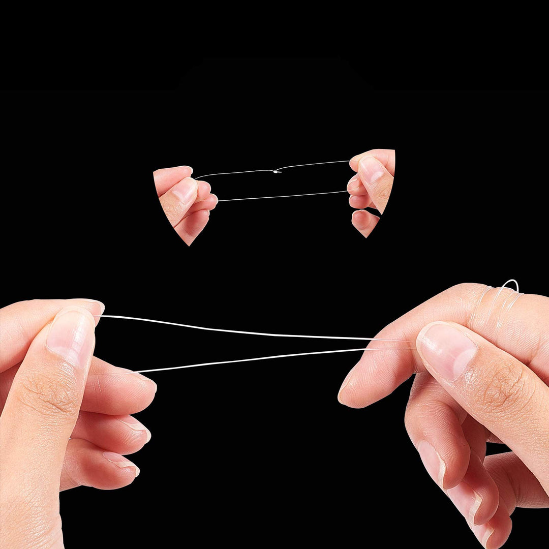 109 Yards 0.25mm Clear Fishing Line Invisible Nylon Thread Jewelry String Wire Crystal Beading Cords String for Party Christmas Decor, Seed Beads Jewelry Bracelet Making