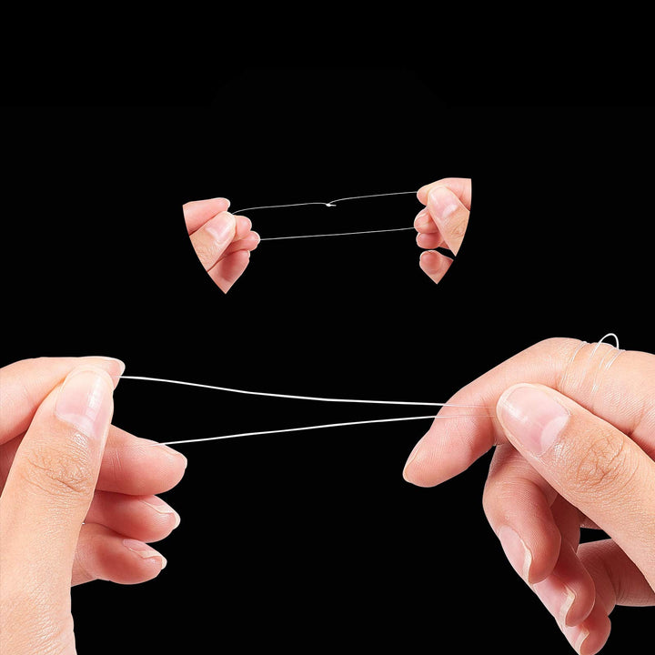 109 Yards 0.25mm Clear Fishing Line Invisible Nylon Thread Jewelry String Wire Crystal Beading Cords String for Party Christmas Decor, Seed Beads Jewelry Bracelet Making