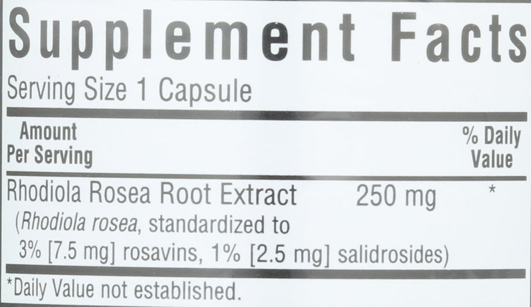 BLUEBONNET NUTRITION Rhodiola Rosea Root Extract, 60 CT