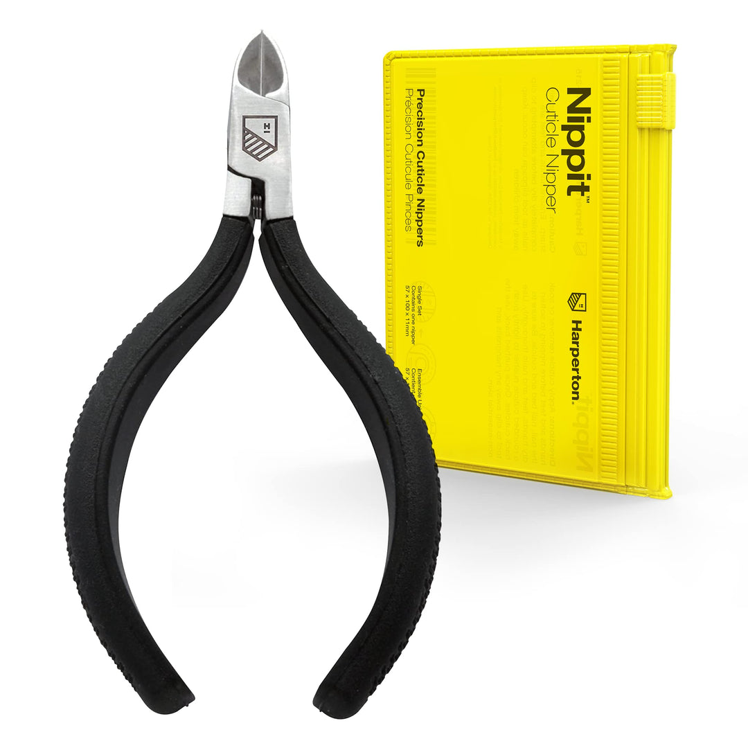 Podiatrist Toenail Clippers, Heavy-Duty Grooming Tool, Precision Nail Clipper for Thick or Ingrown Toenails, Stainless Steel, Black
