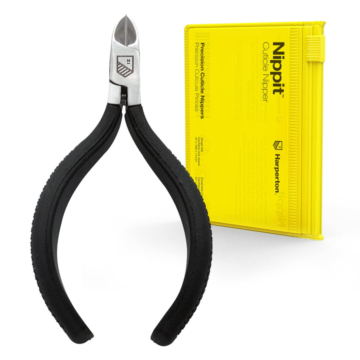 Podiatrist Toenail Clippers, Heavy-Duty Grooming Tool, Precision Nail Clipper for Thick or Ingrown Toenails, Stainless Steel, Black