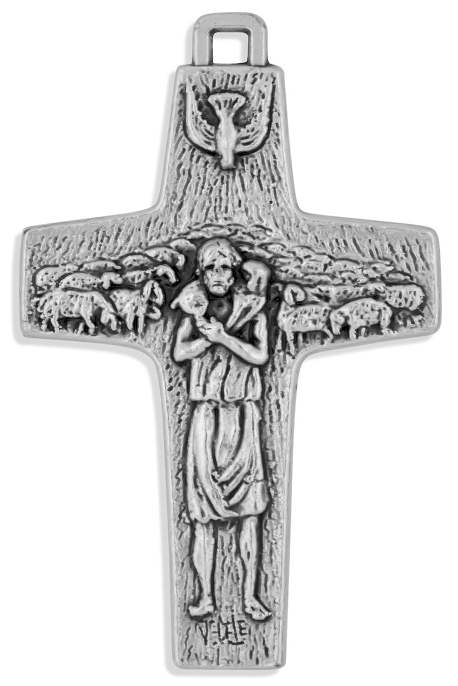 Christ The Good Shepherd Pope Francis Papal Cross (Large (2.75))