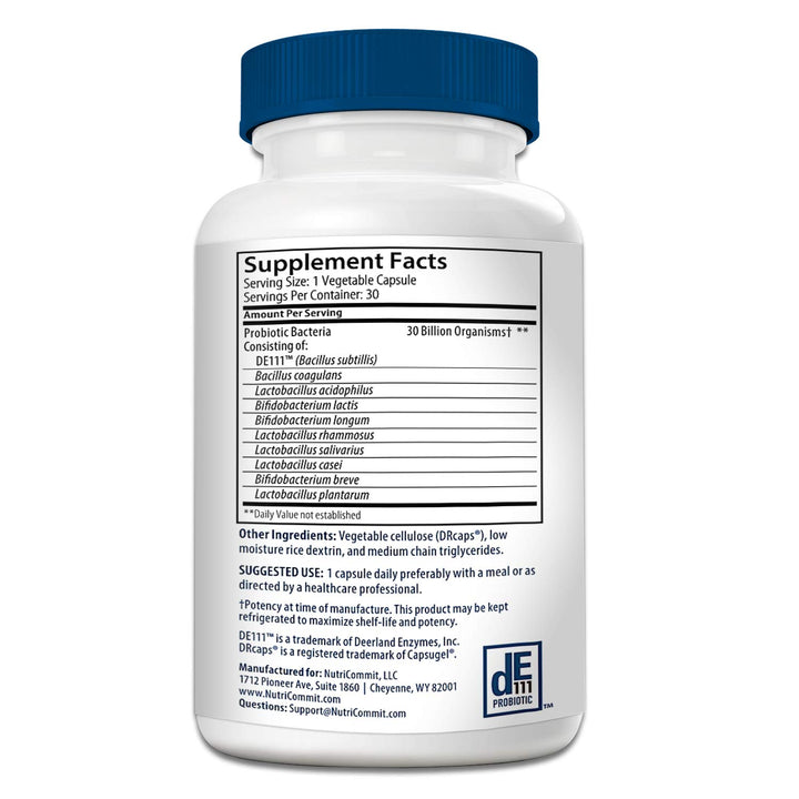 Probiotics for Women & Men - 30 Billion Probiotic in Veg Capsules to Promote Stomach Health - One Daily Dose - Digestive Supplement for Adults who Want to Improve Immune System