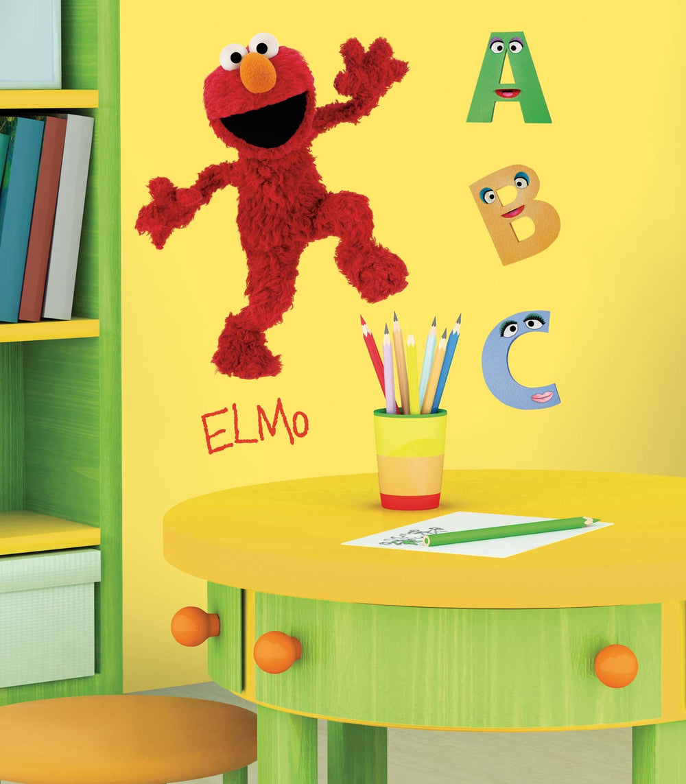RMK1482GM Sesame Street Elmo Peel and Stick Giant Wall Decal