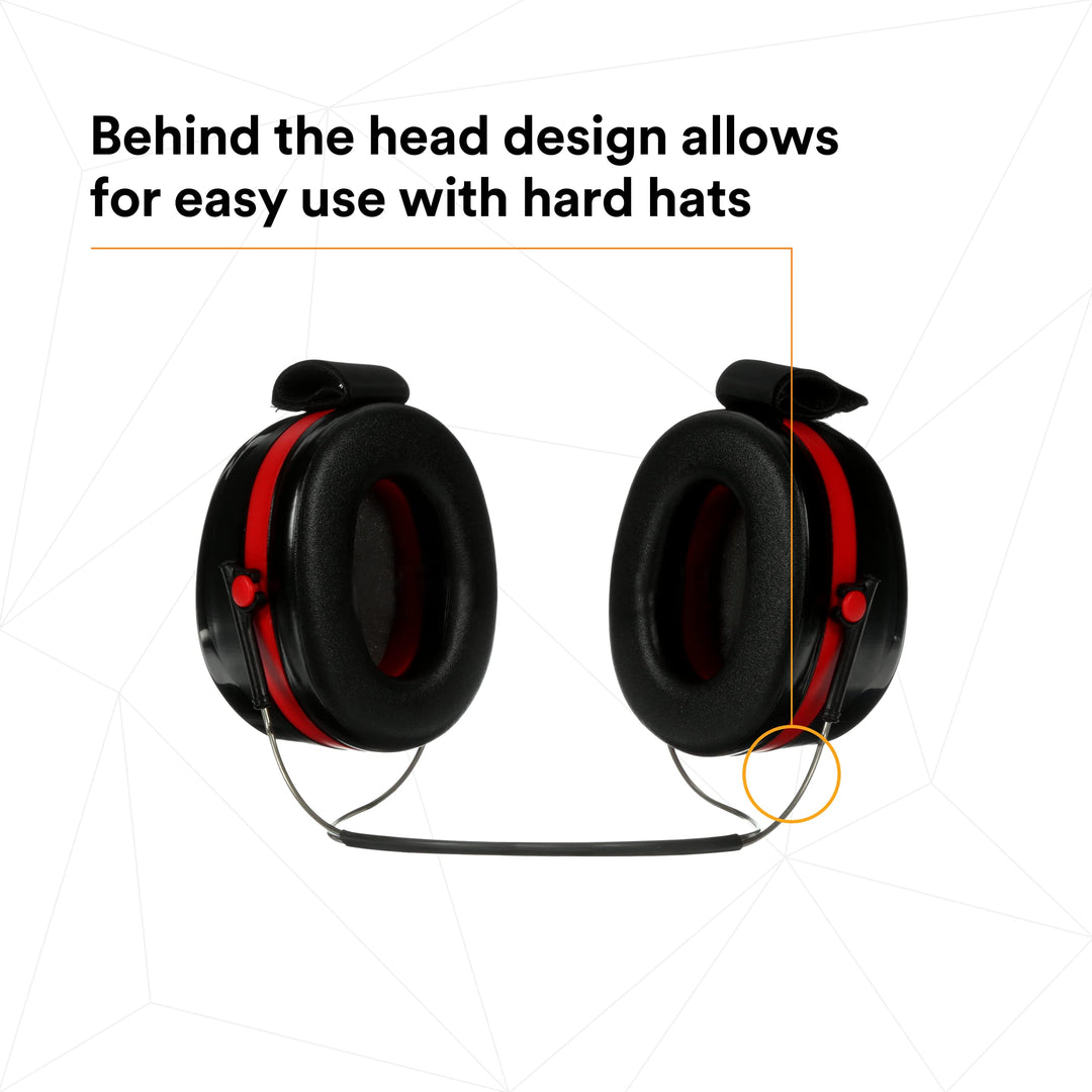 PELTOR Optime 105 Earmuffs H10B, Behind-the-Head