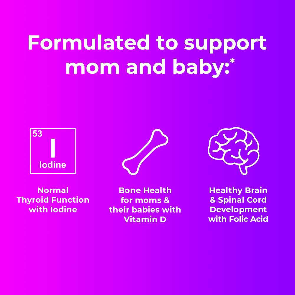 Women’s Prenatal Multivitamin Gummies Including Vitamin A, C, D, B6, B12, Folic Acid & more, 120 Count, Supplement for Before and During Pregnancy