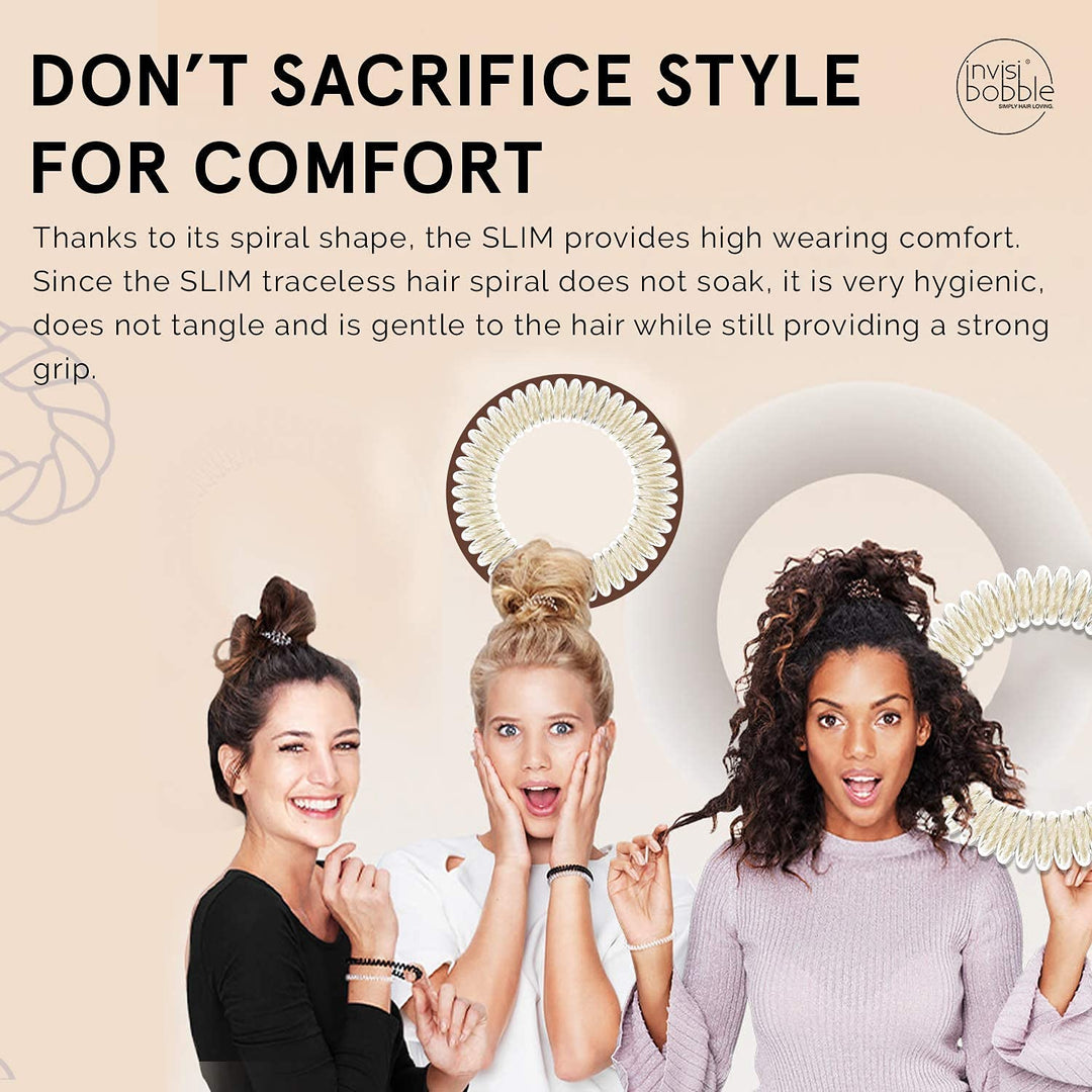Slim Hair Ties Stay Gold