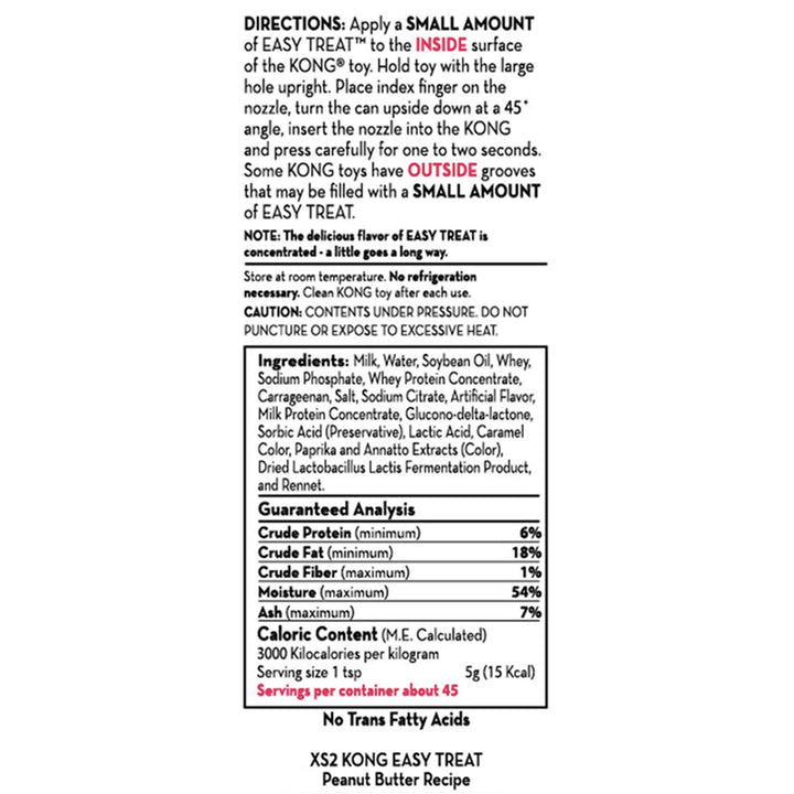 - Easy Treat - Dog Treat Paste - Peanut Butter - 8 Ounce