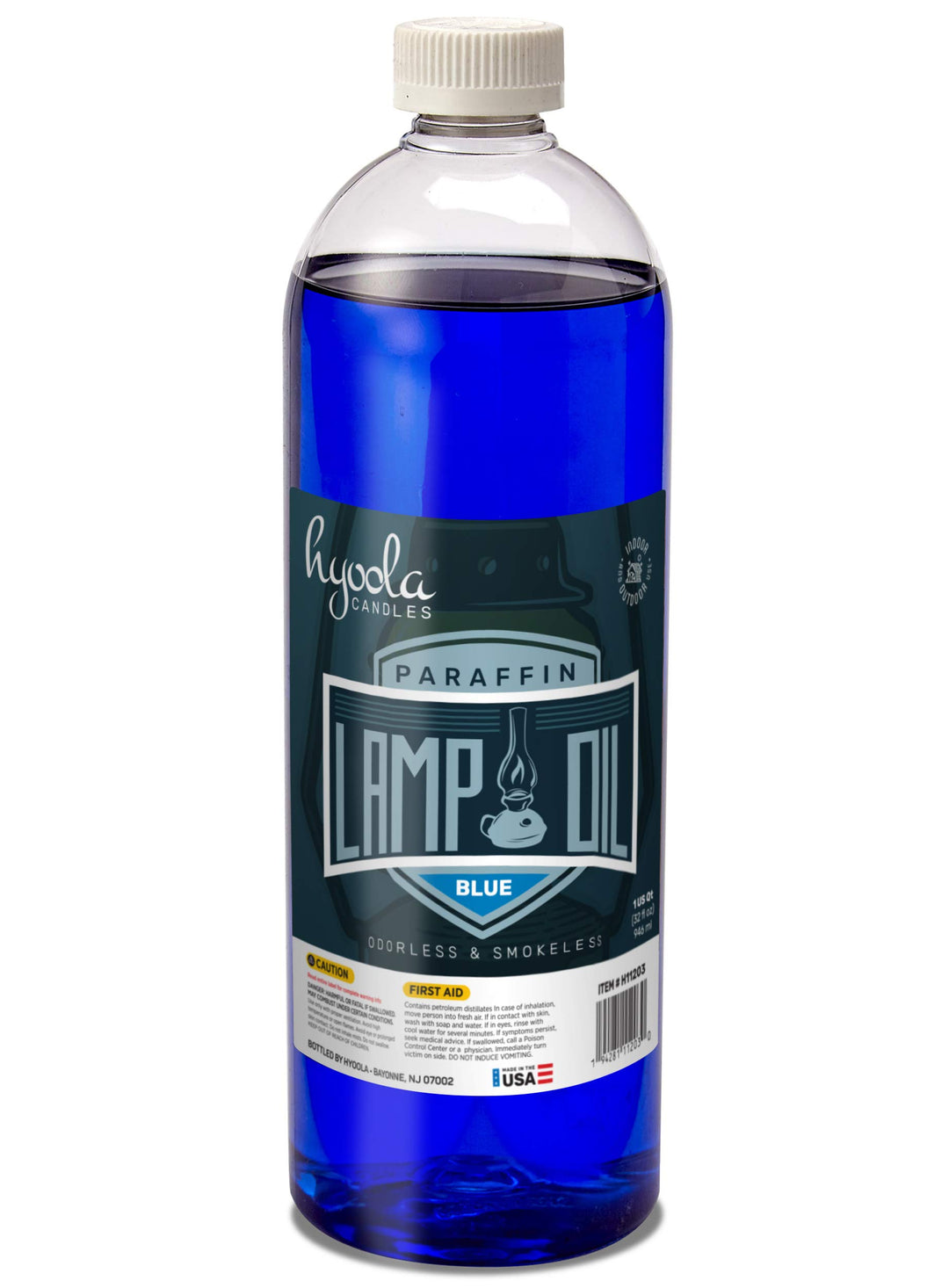 Candles Liquid Paraffin Lamp Oil - Blue Smokeless, Odorless, Ultra Clean Burning Fuel for Indoor and Outdoor Use - Highest Purity Available - 32oz