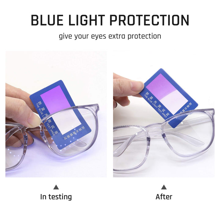 Safety Glasses, Safety Goggles Eye Protection With Anti-Fog And Anti-Blue Light Lenses For Women Nurse (Light Purple Blue&Clear Lens)