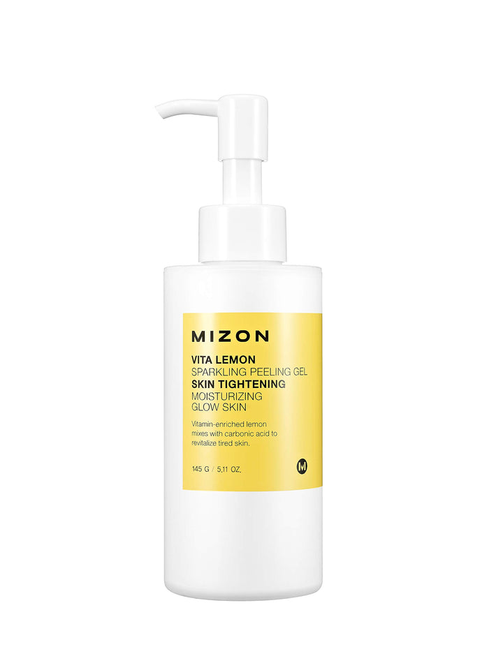 Vita Lemon Peeling Gel, Lemon Peel Oil and Sparkling Water, Skin Tightening, Moisturizing, Skin Vitality, Removes Dead Skin Cells, Exfoliating Gel (150g/ 5.3 Oz)