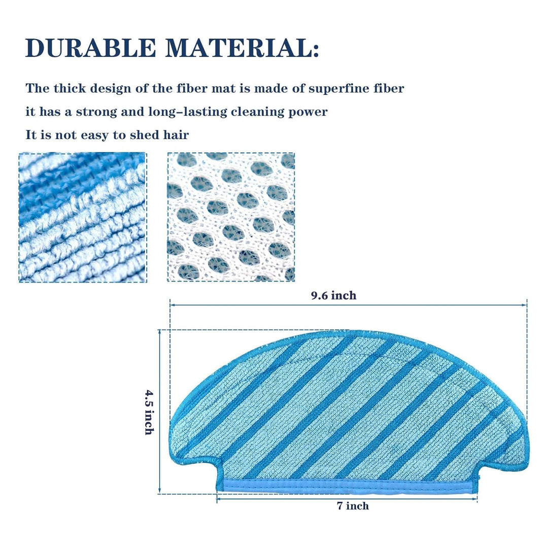 Ecovacs Deebot Washable Cloth Mop Pads for Ozmo T8 Series, T9, N8 Pro Plus, Yeedi Vac Max Replacement Parts