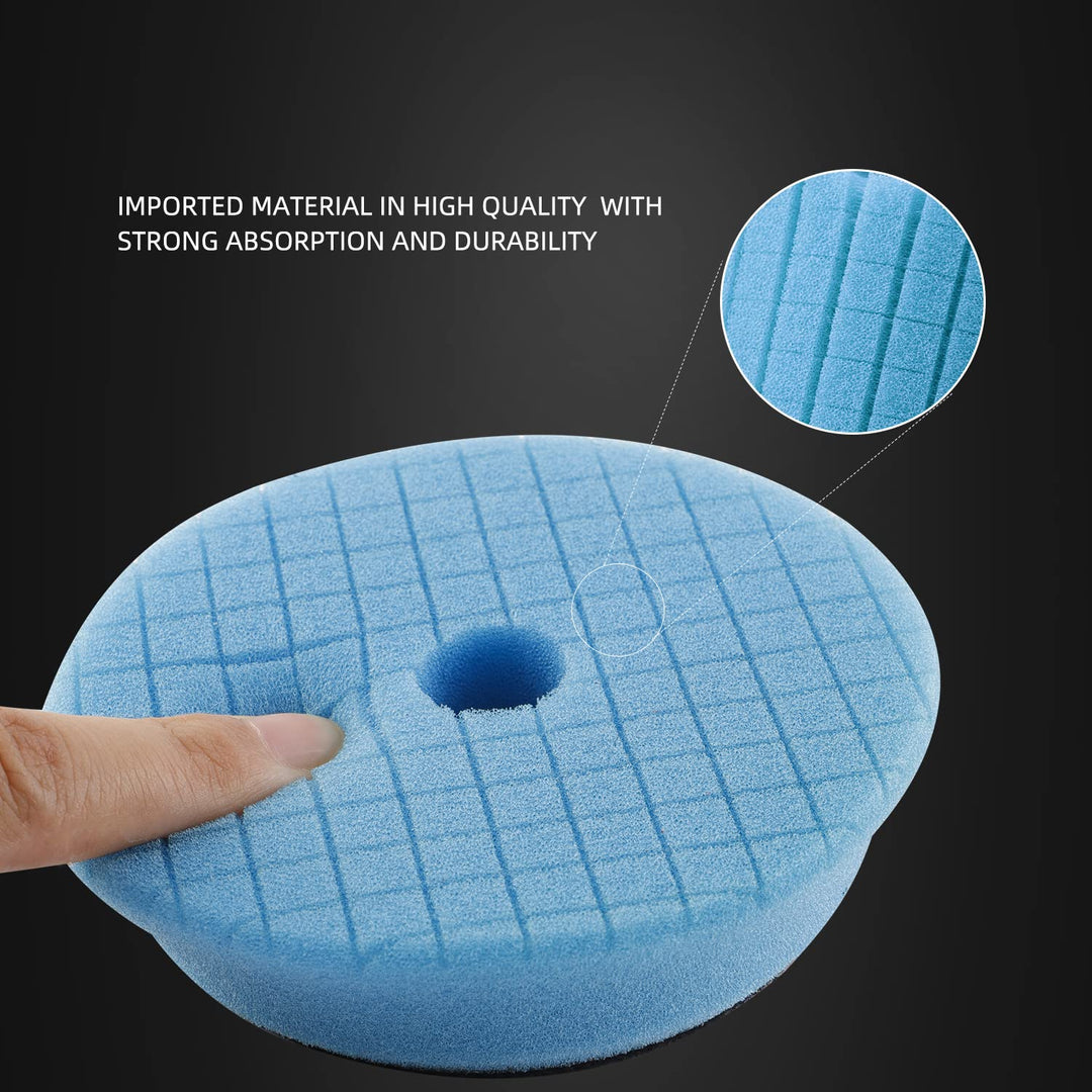 Drill polishing kit, 11Pcs 3-Inch Buffing Polishing Pads, Car Foam Drill Buffing Pad, Polishing Pads Kit, Car Buffer Polisher Kit Drill Buffing Kit for Car Polishing, Waxing, Sealing Glaze