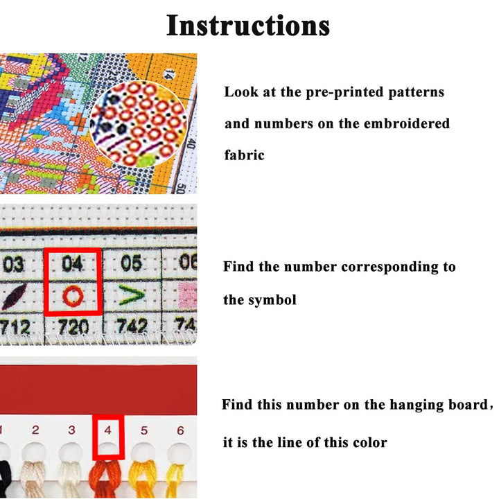 Cross Stitch Kits Stamped Full Range of Embroidery Starter Kits for Beginners DIY 11CT 3 Strands -Iris 59.1×40.2 inch