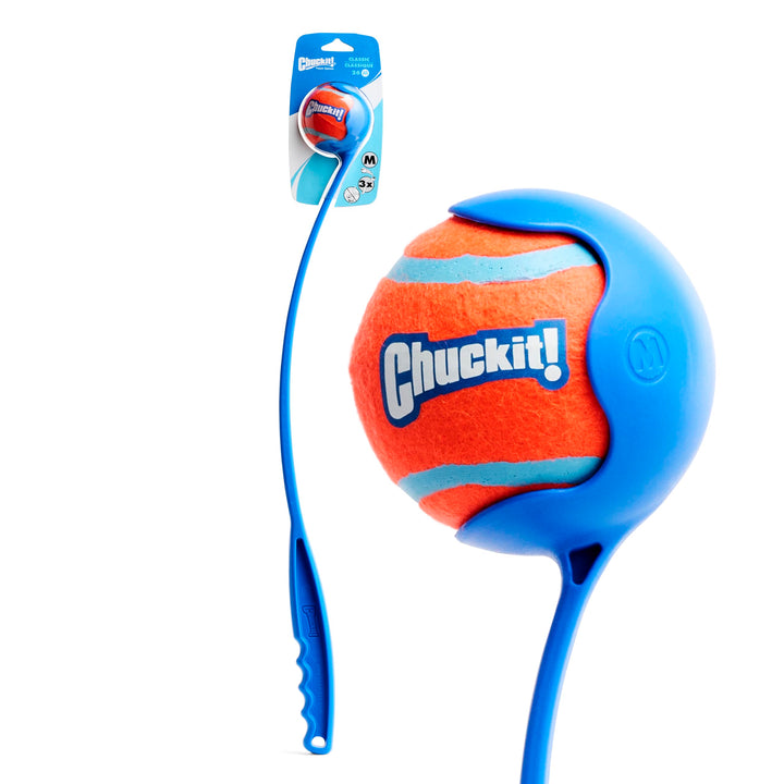 Dog Ball Launcher - Classic 26 with Medium (2.5), Dog Fetch Ball Thrower, For Dogs 20-60 Pounds, Made in USA