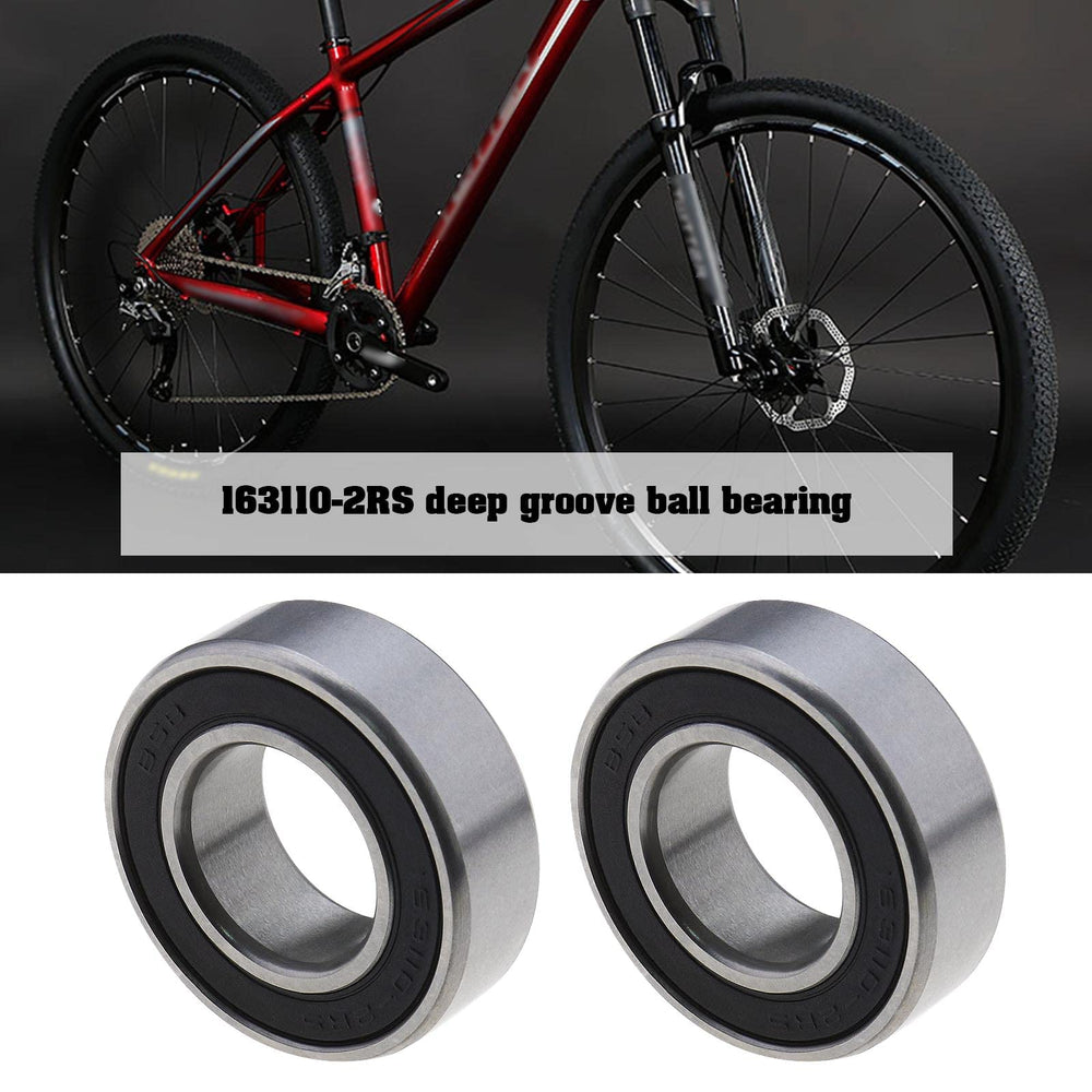 4PCS 163110-2RS Deep Groove Ball Bearings Double Rubber Seal Bearings Carbon Steel for Bike Rear Hub Industrial Equipment 16x31x10mm