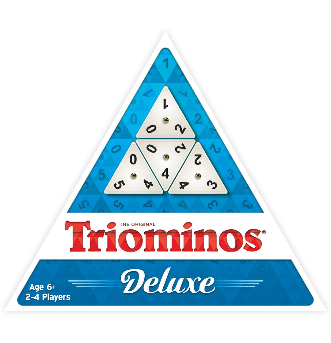 Pressman Tri-Ominos - Deluxe Edition Triangular Tiles with Brass Spinners, 5