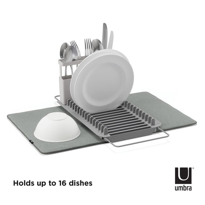 UDry Over the Sink Dish Rack with Dry Mat